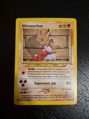 Hitmonchan Pokémon Card - Vintage